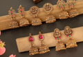 Jhumka set gold
